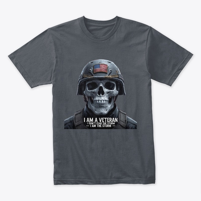 Fearless Veteran Skull T-Shirt