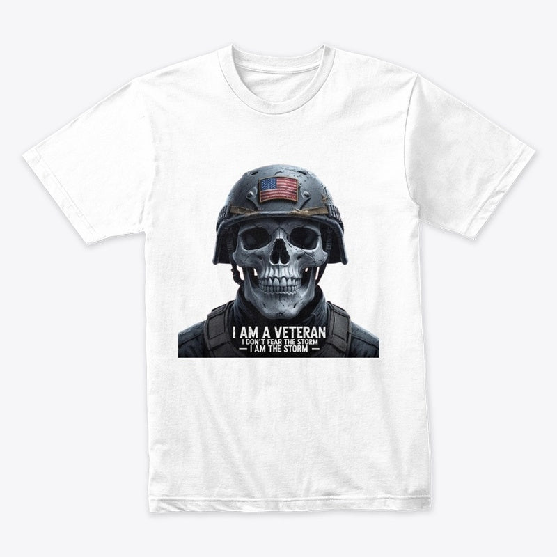 Fearless Veteran Skull T-Shirt