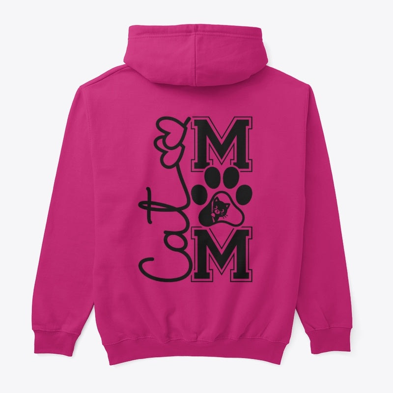 Cat Mom Hoodie – Double-Sided Design