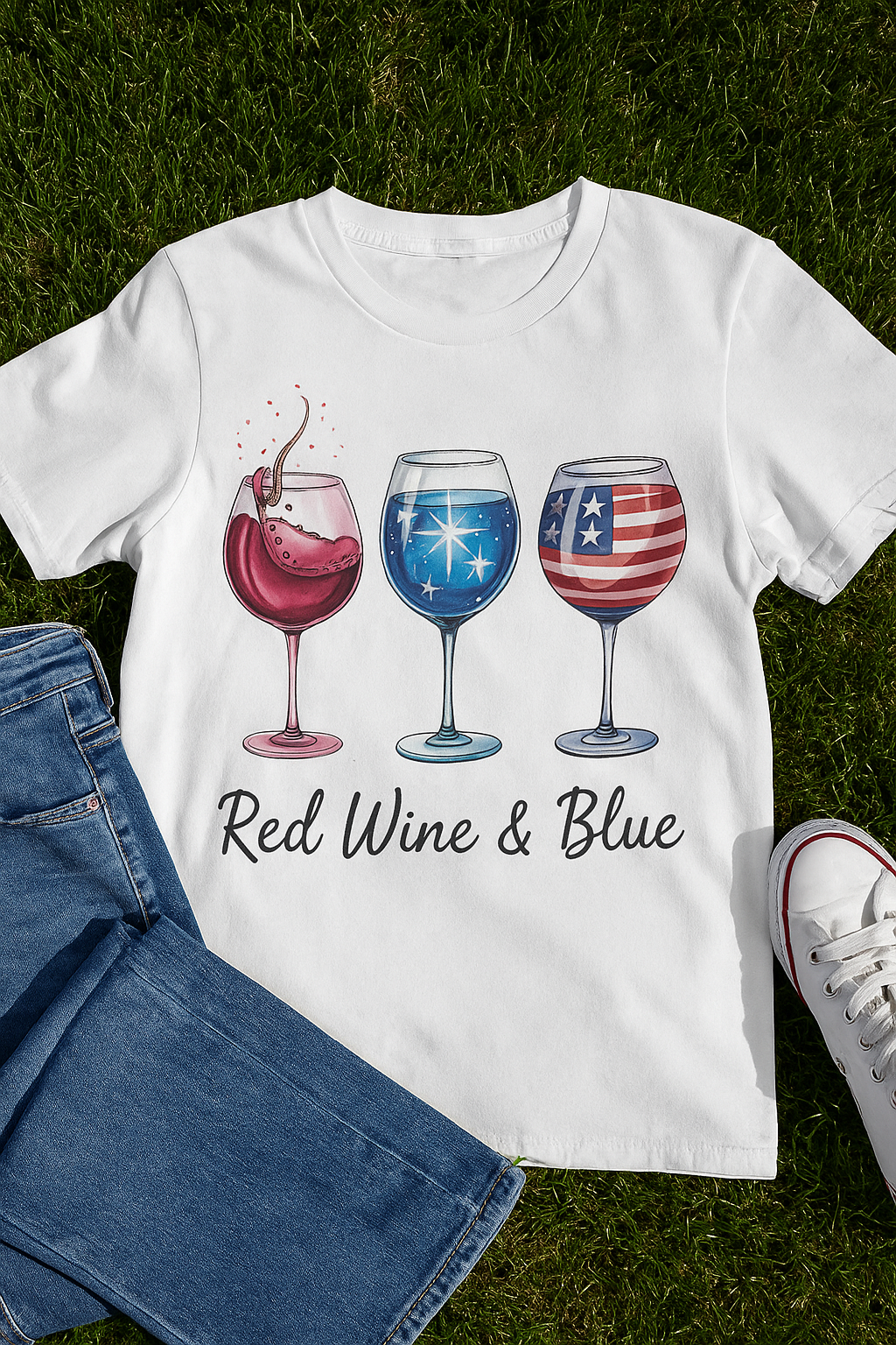 Red Wine & Blue T-Shirt