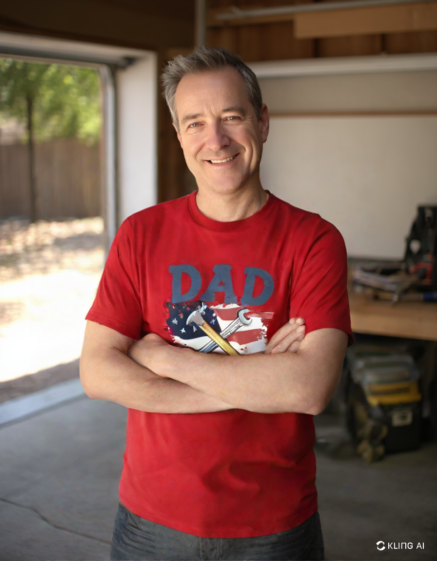 Dad Fixer of All Things T-Shirt β Patriotic Hammer & Wrench Design for Handyman Dads