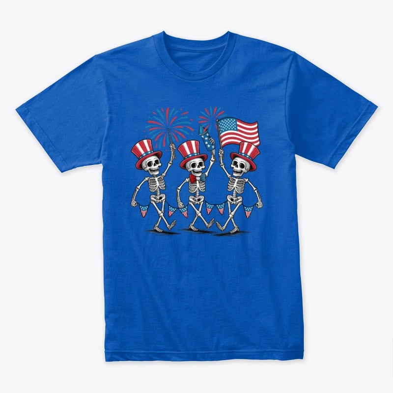 Dancing Skeletons 4th of July T-Shirt