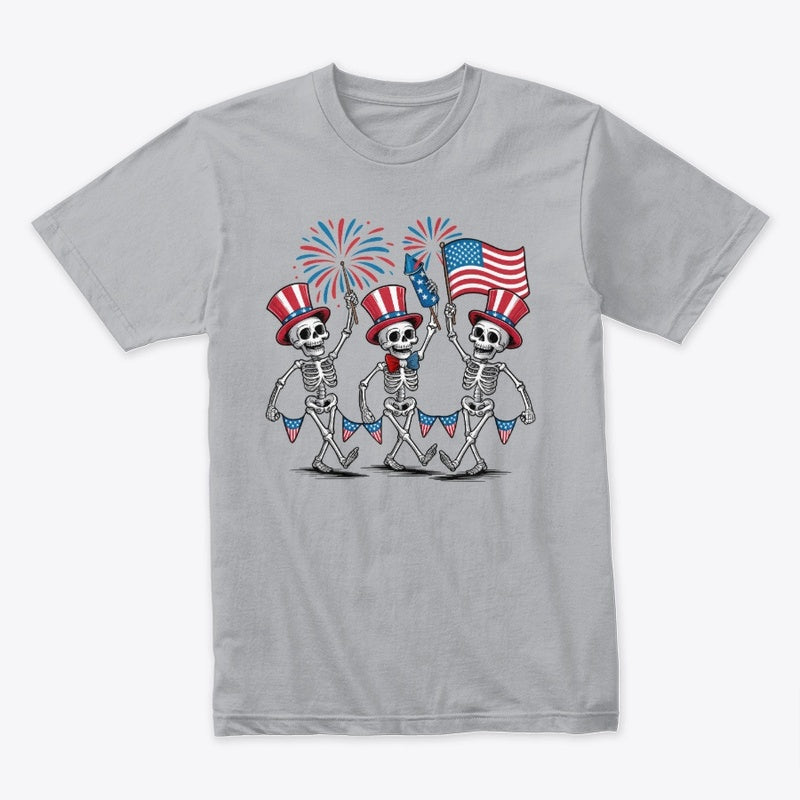 Dancing Skeletons 4th of July T-Shirt