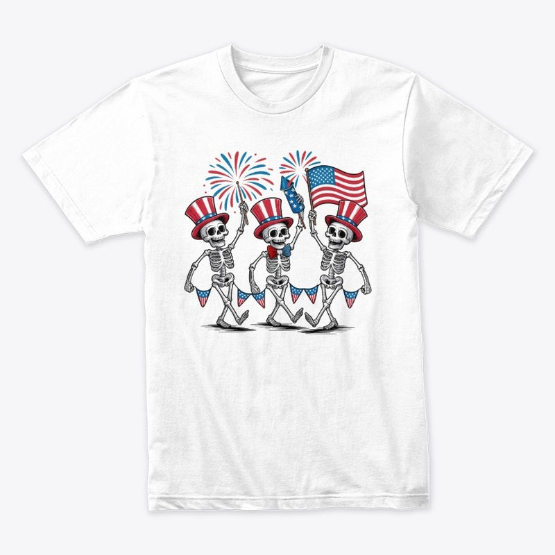 Dancing Skeletons 4th of July T-Shirt