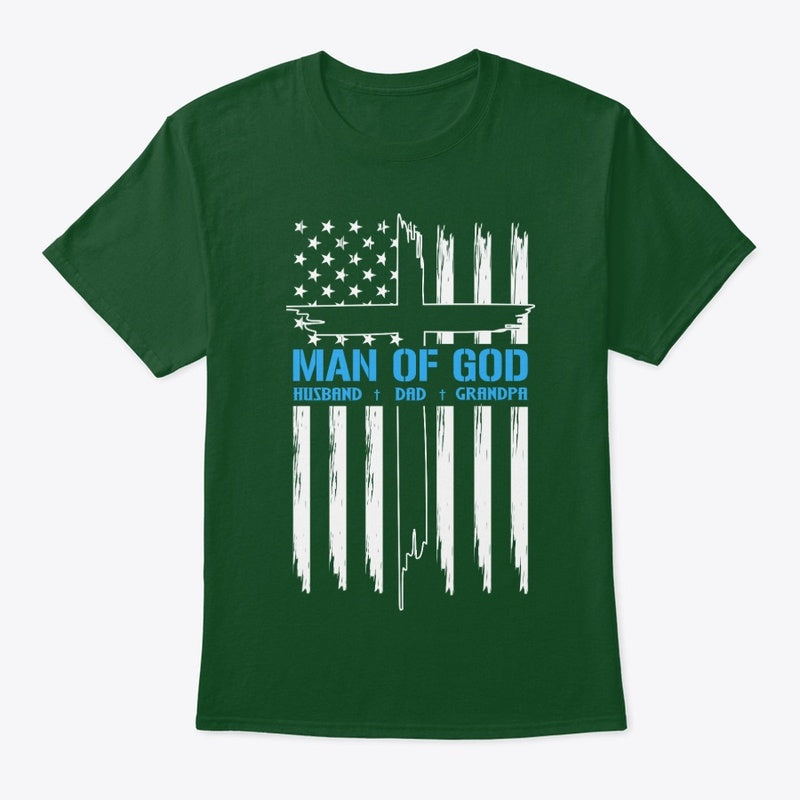 Man of God T-Shirt – Christian Patriotic Tee
