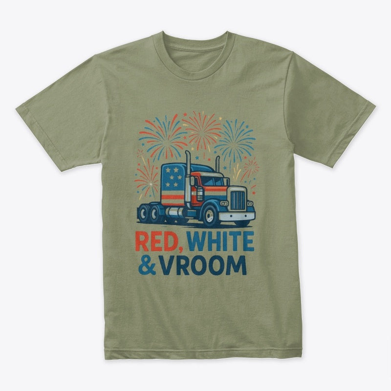 Red, White & Vroom T-Shirt