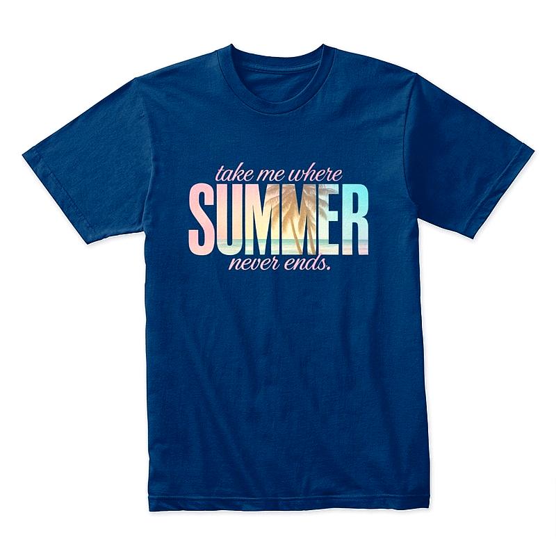 Take Me Where Summer Never Ends Pastel Beach T-Shirt