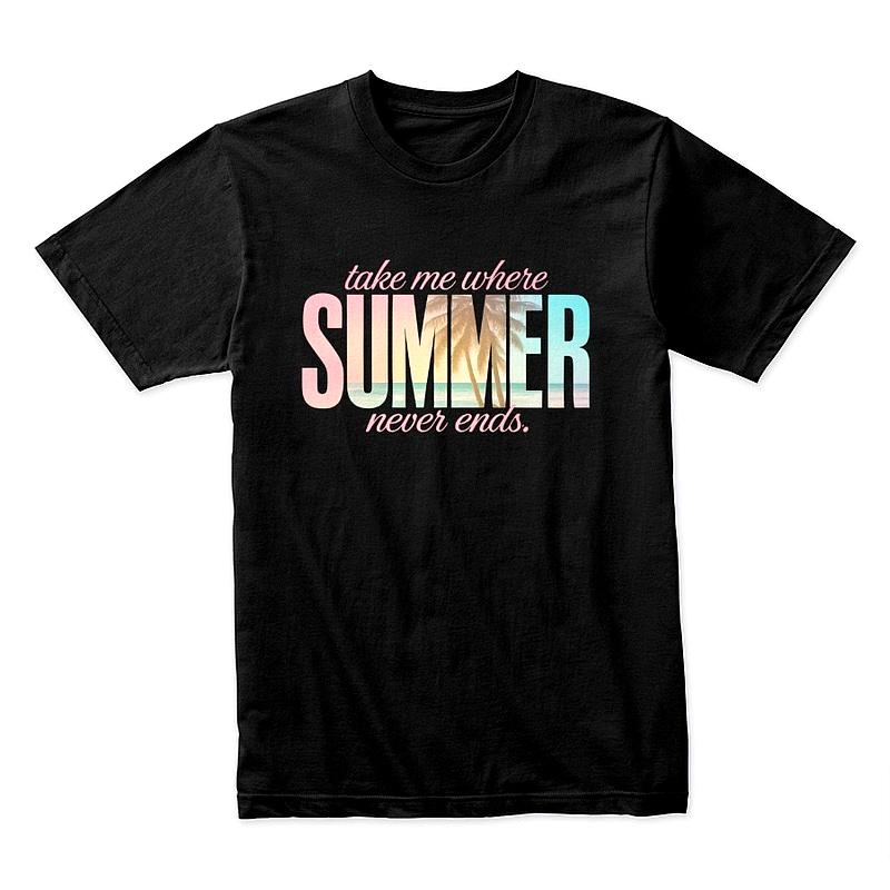 Take Me Where Summer Never Ends Pastel Beach T-Shirt