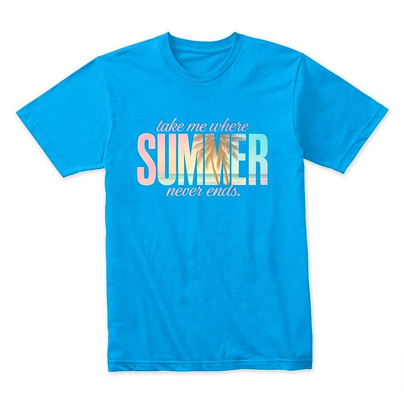 Take Me Where Summer Never Ends Pastel Beach T-Shirt
