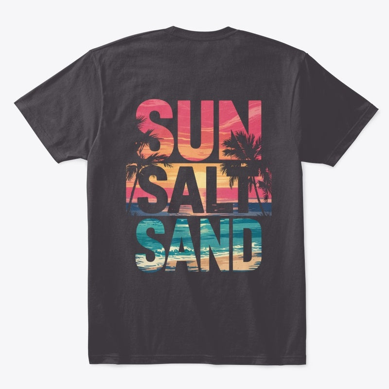 Sun Salt Sand Tropical Sunset T-Shirt – Front & Back Print