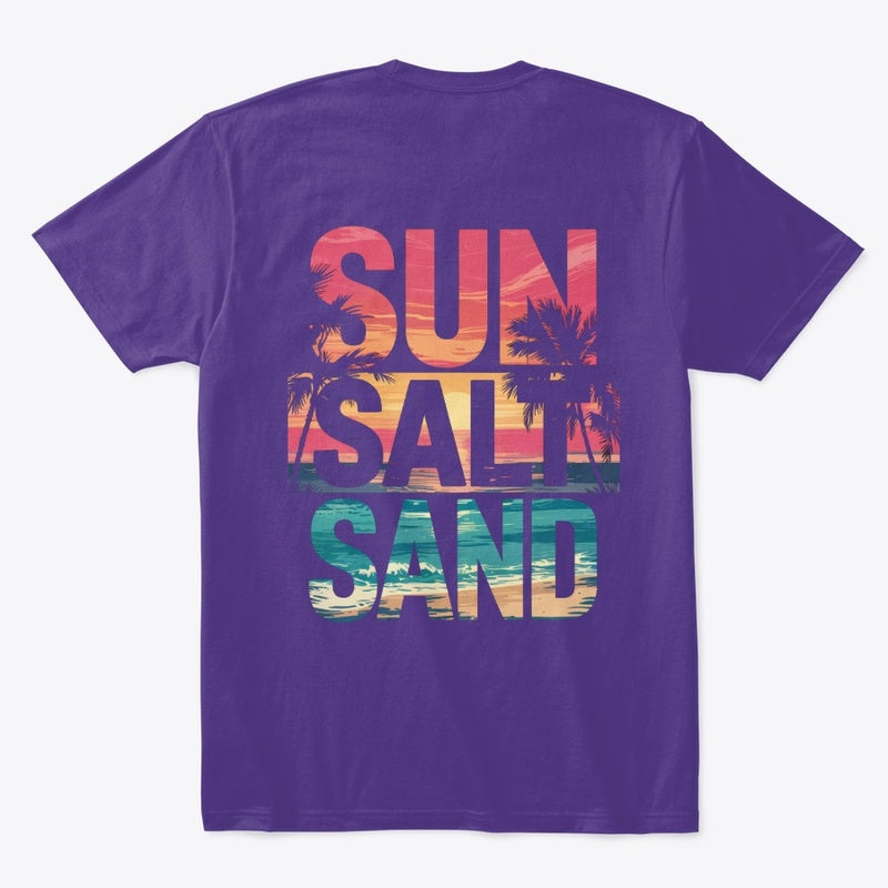 Sun Salt Sand Tropical Sunset T-Shirt – Front & Back Print