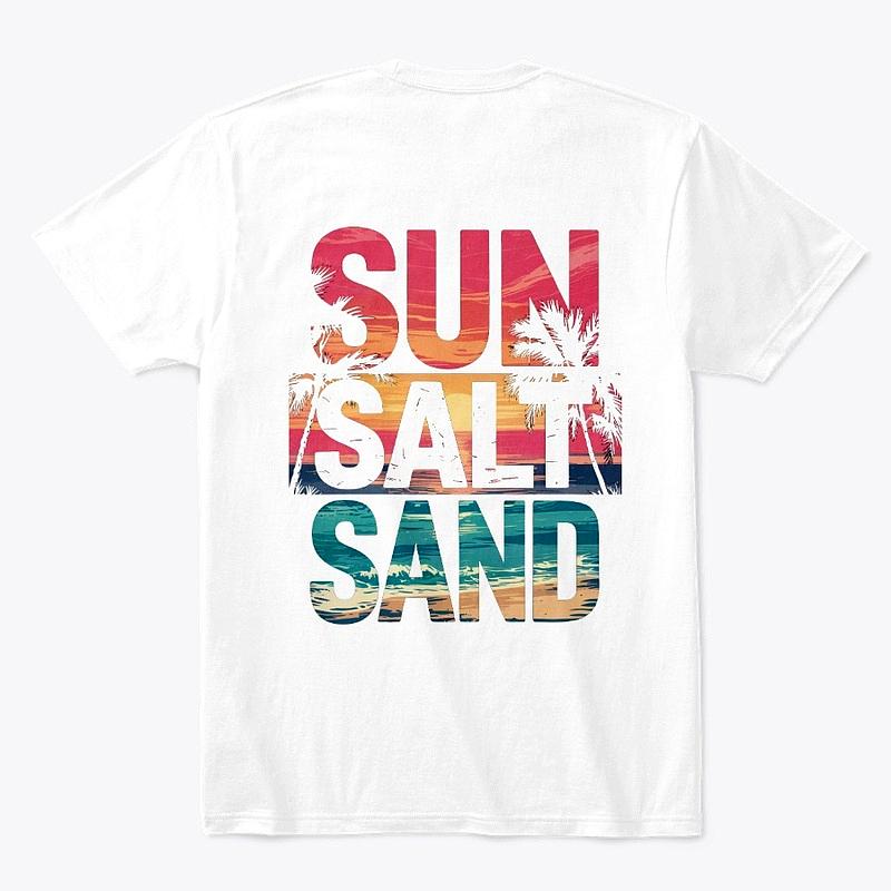 Sun Salt Sand Tropical Sunset T-Shirt – Front & Back Print
