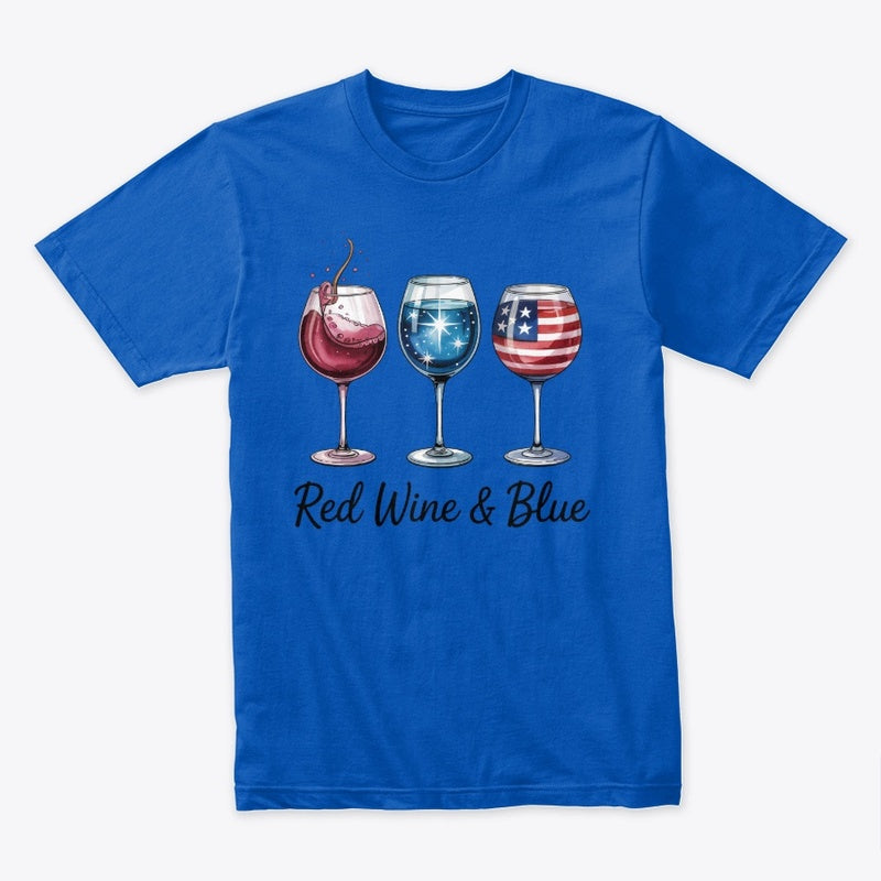 Red Wine & Blue T-Shirt