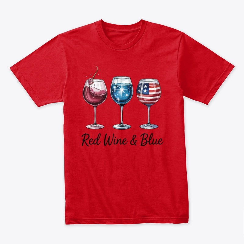 Red Wine & Blue T-Shirt