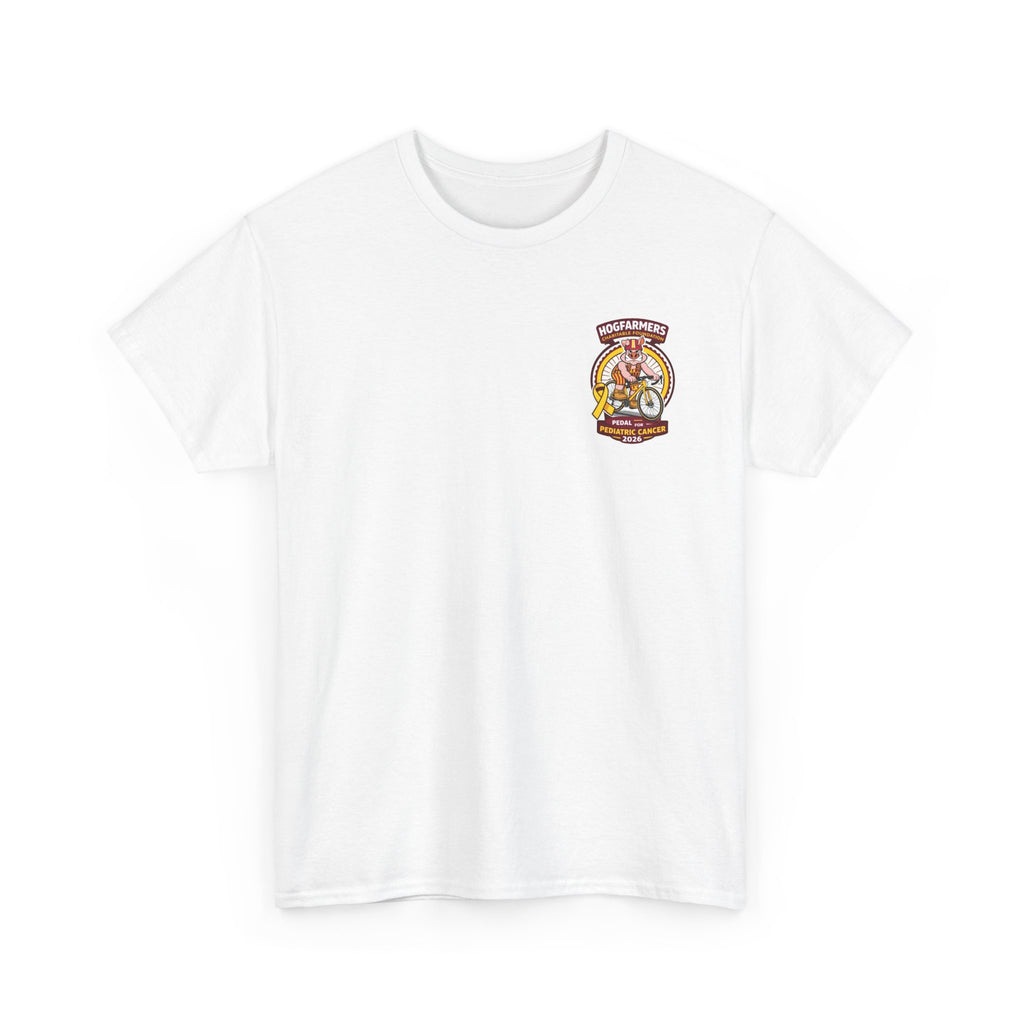 Hogfarmers Pedal for Pediatric Cancer 2026 Fundraiser T-Shirt