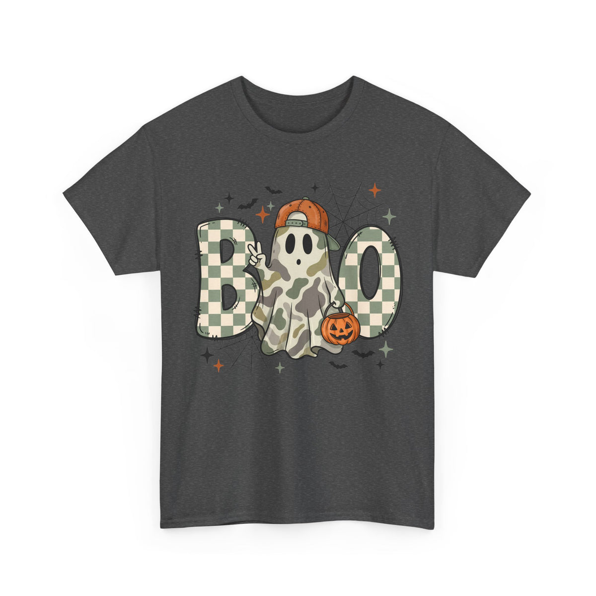 Boo Ghost Halloween Graphic Tee