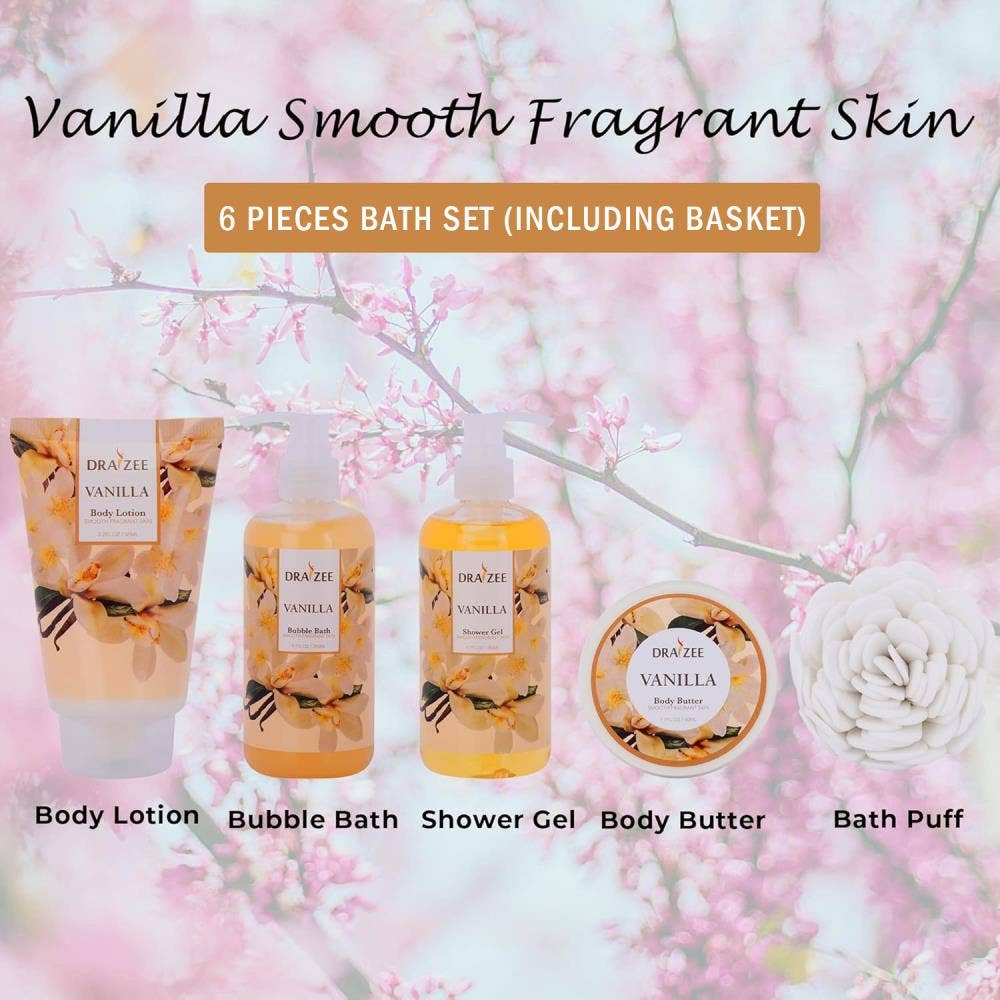 Mothers Day Gift  8 Pc Vaniila Spa Set, Gift Set for Women