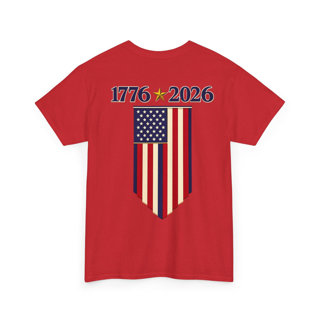 1776–2026 American Flag Anniversary Tee — Patriotic Independence Day Shirt