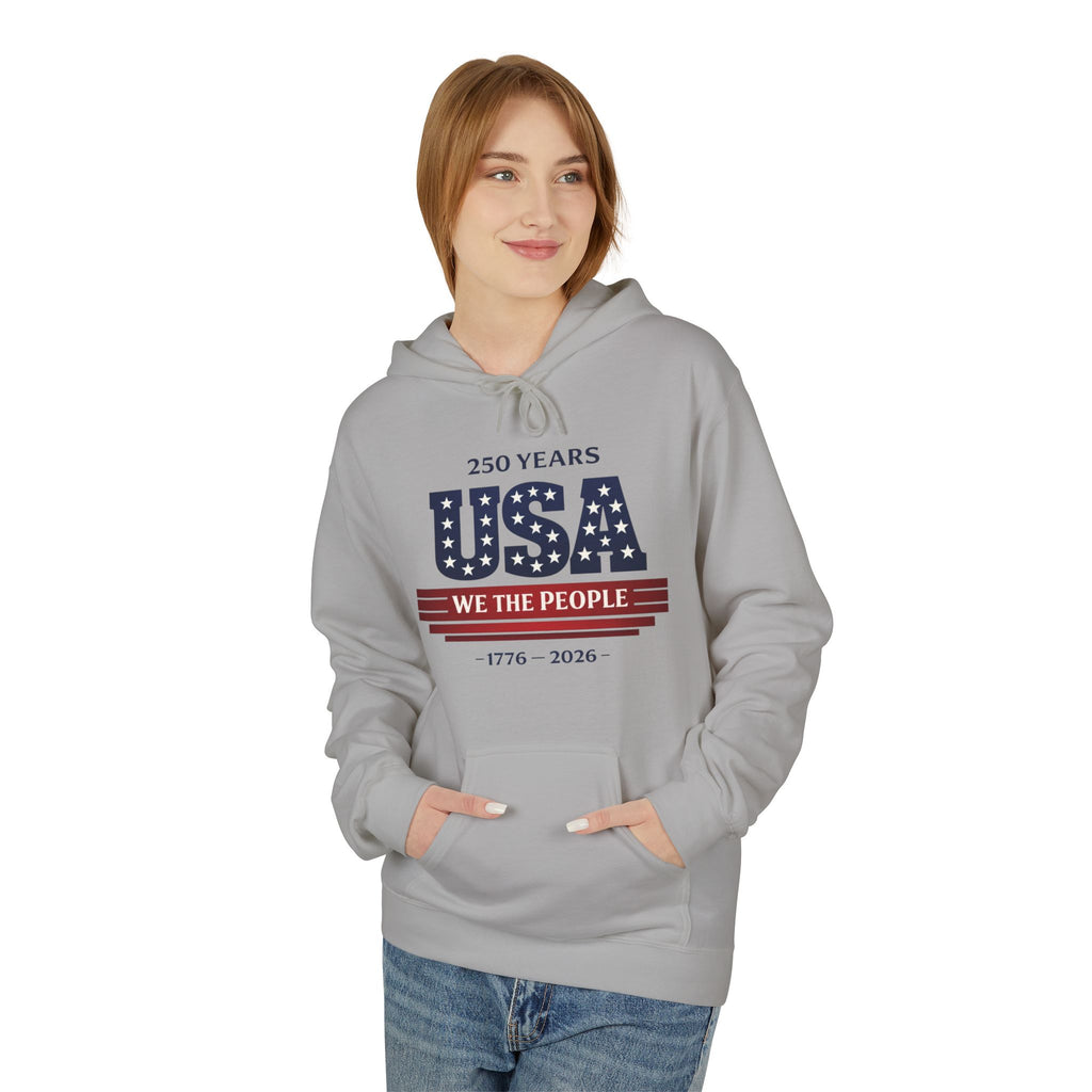 USA 250 Years Hoodie – "We the People" 1776-2026 Patriotic Sweatshirt