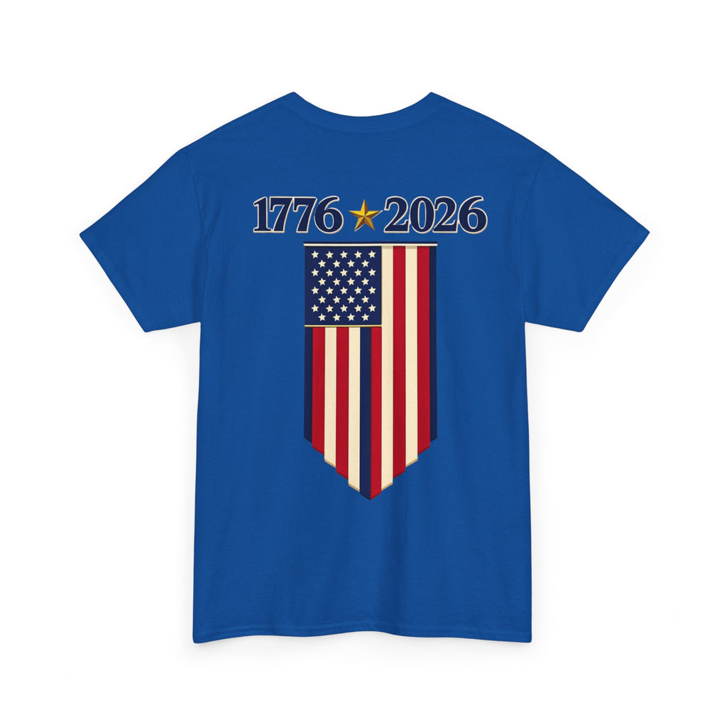 1776–2026 American Flag Anniversary Tee — Patriotic Independence Day Shirt