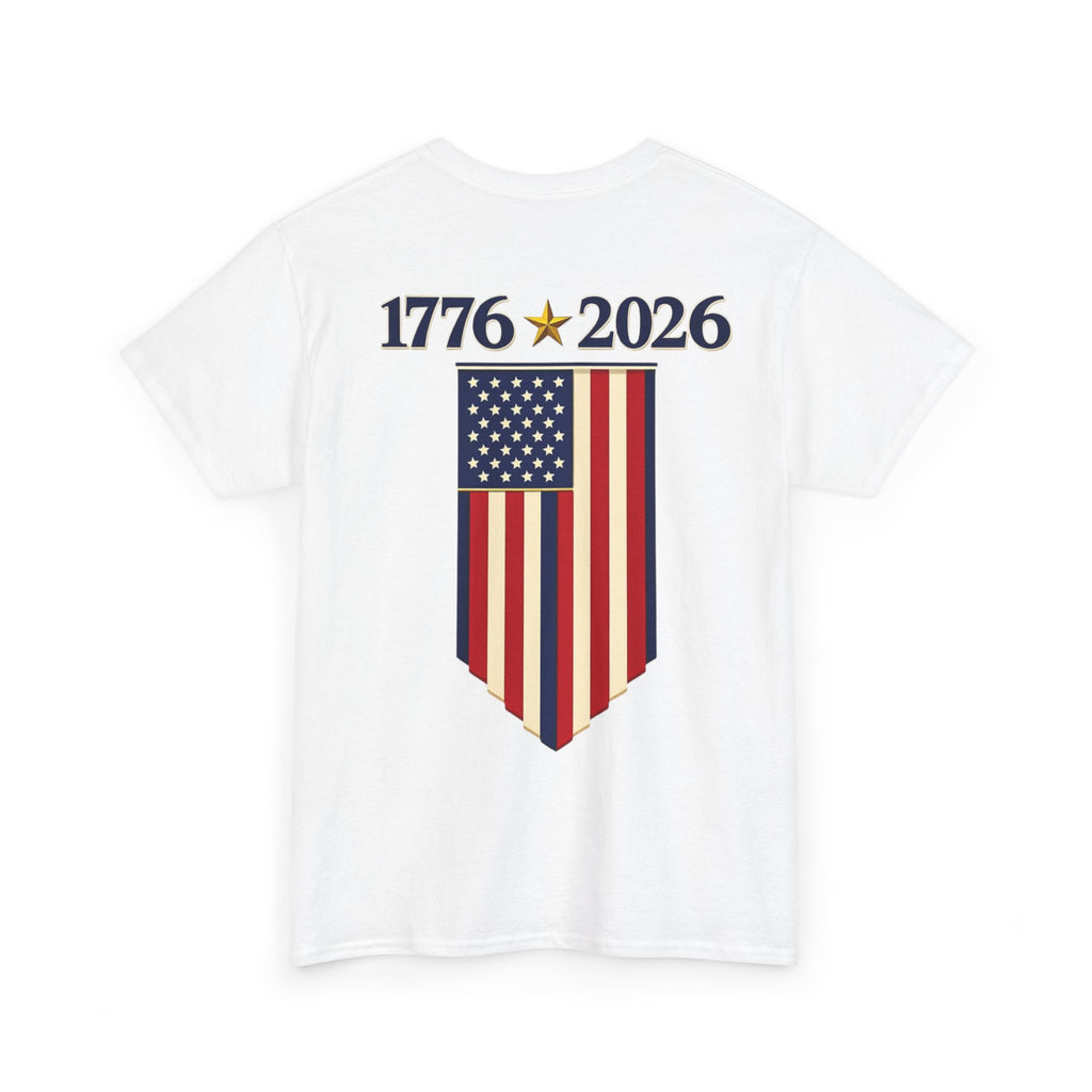 1776–2026 American Flag Anniversary Tee — Patriotic Independence Day Shirt