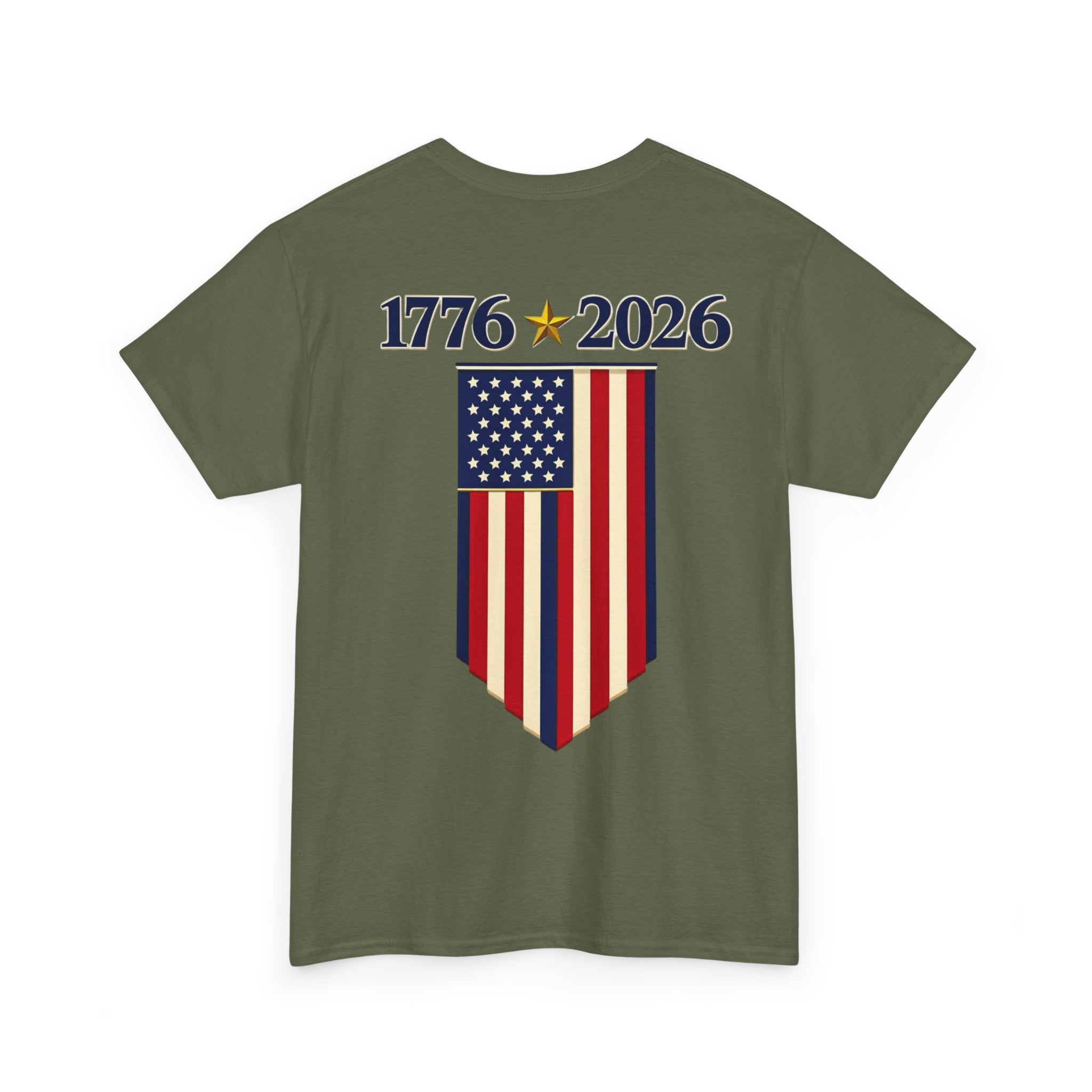 1776–2026 American Flag Anniversary Tee — Patriotic Independence Day Shirt