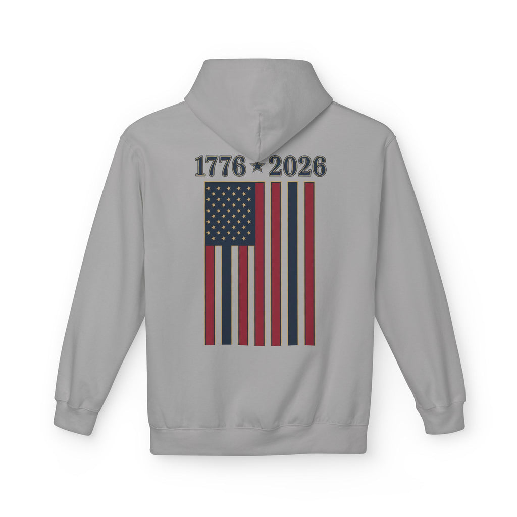 250th Anniversary American Flag Hoodie — 1776–2026 Patriotic USA Sweatshirt