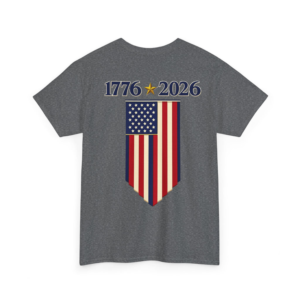 1776–2026 American Flag Anniversary Tee — Patriotic Independence Day Shirt