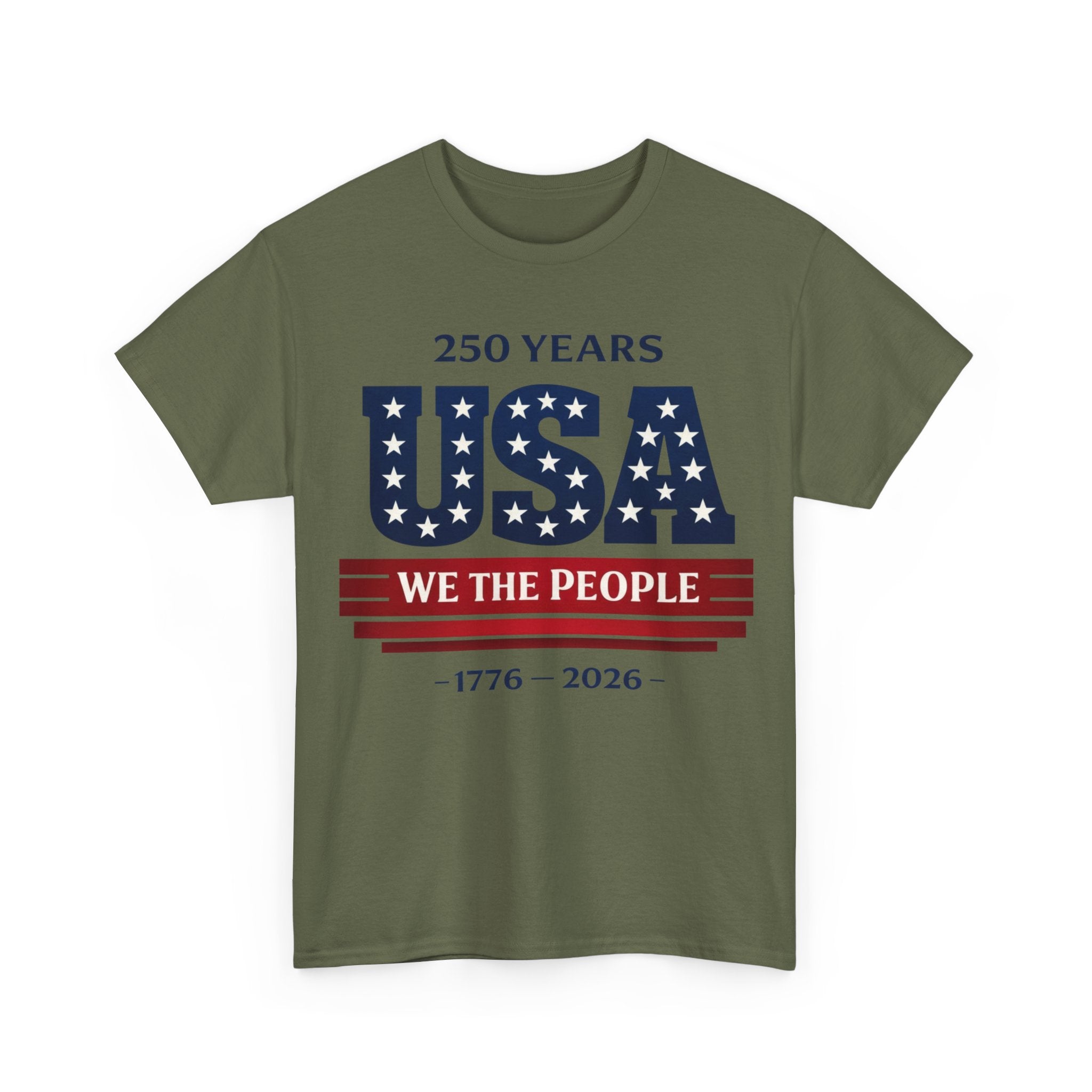 USA 250 Years T-Shirt - "We The People" 1776–2026 Patriotic Tee