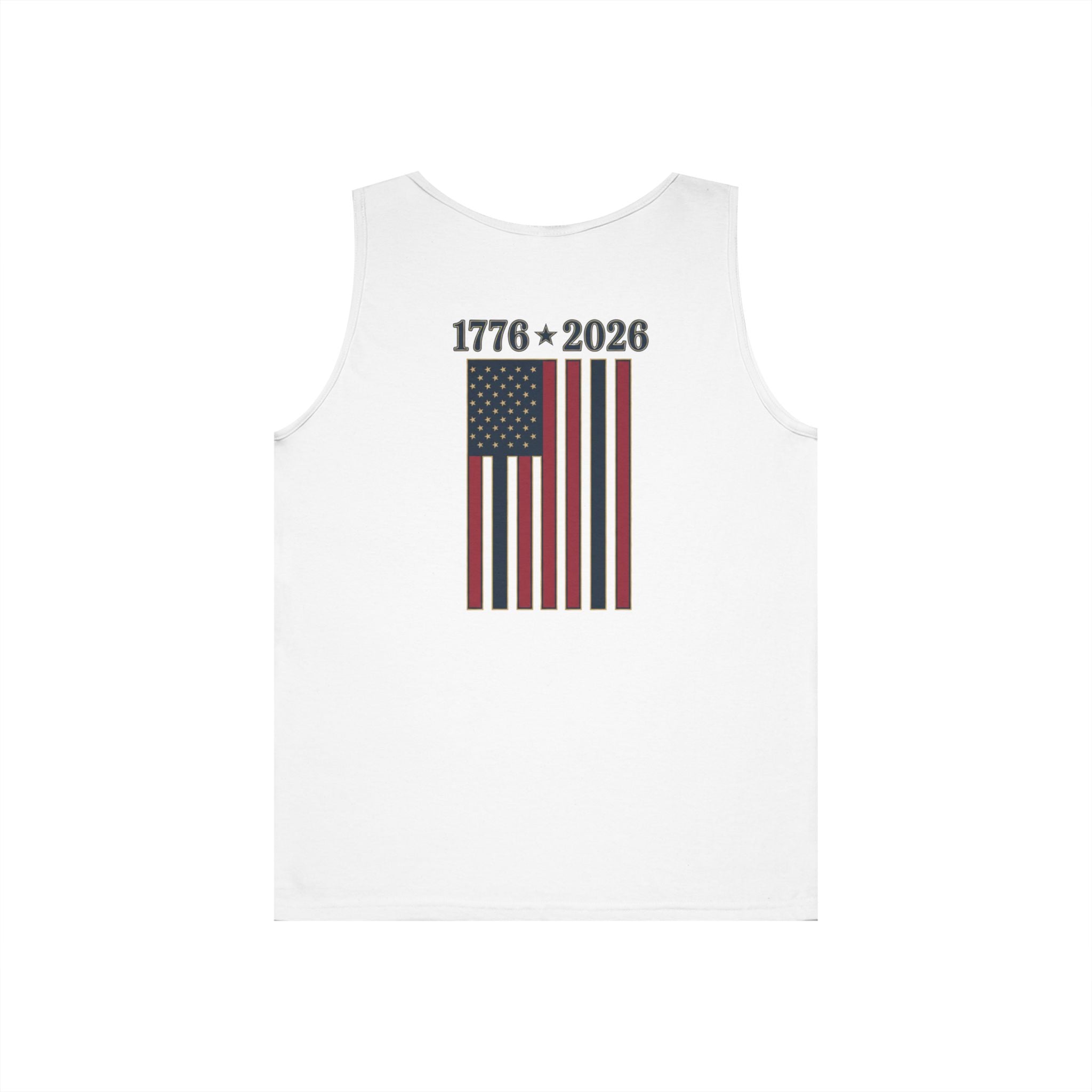 1776–2026 American Flag Tank Top — 250th USA Anniversary Patriotic Tank, Unisex