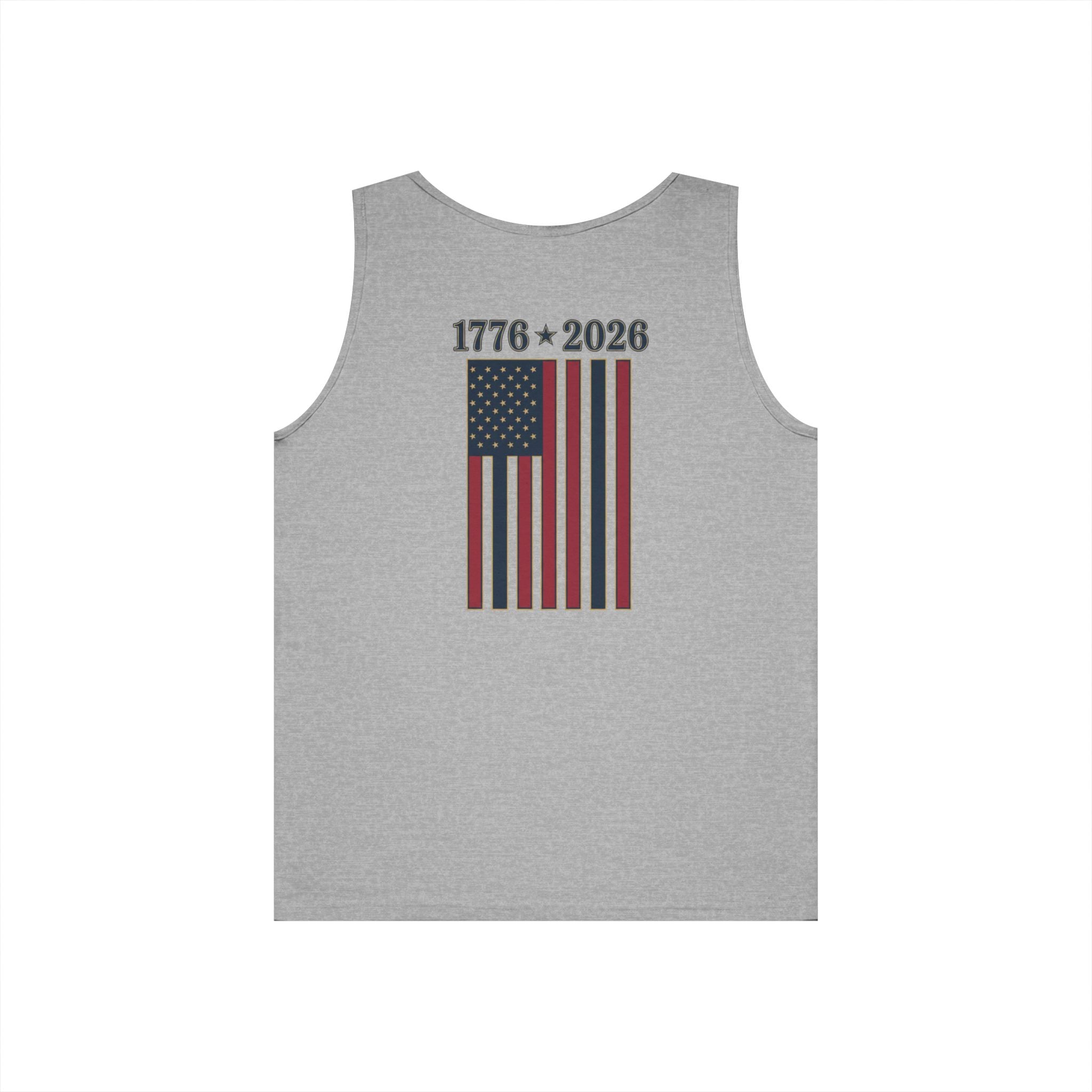 1776–2026 American Flag Tank Top — 250th USA Anniversary Patriotic Tank, Unisex