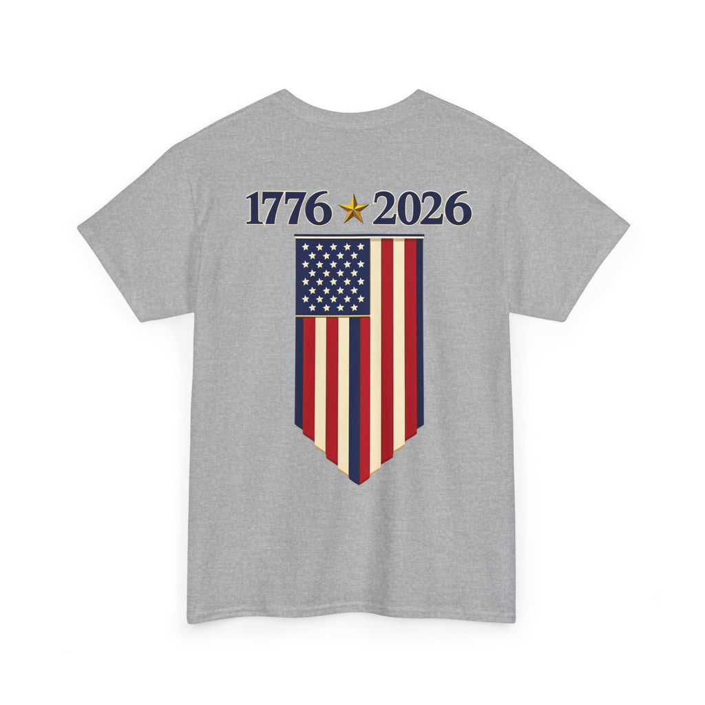 1776–2026 American Flag Anniversary Tee — Patriotic Independence Day Shirt