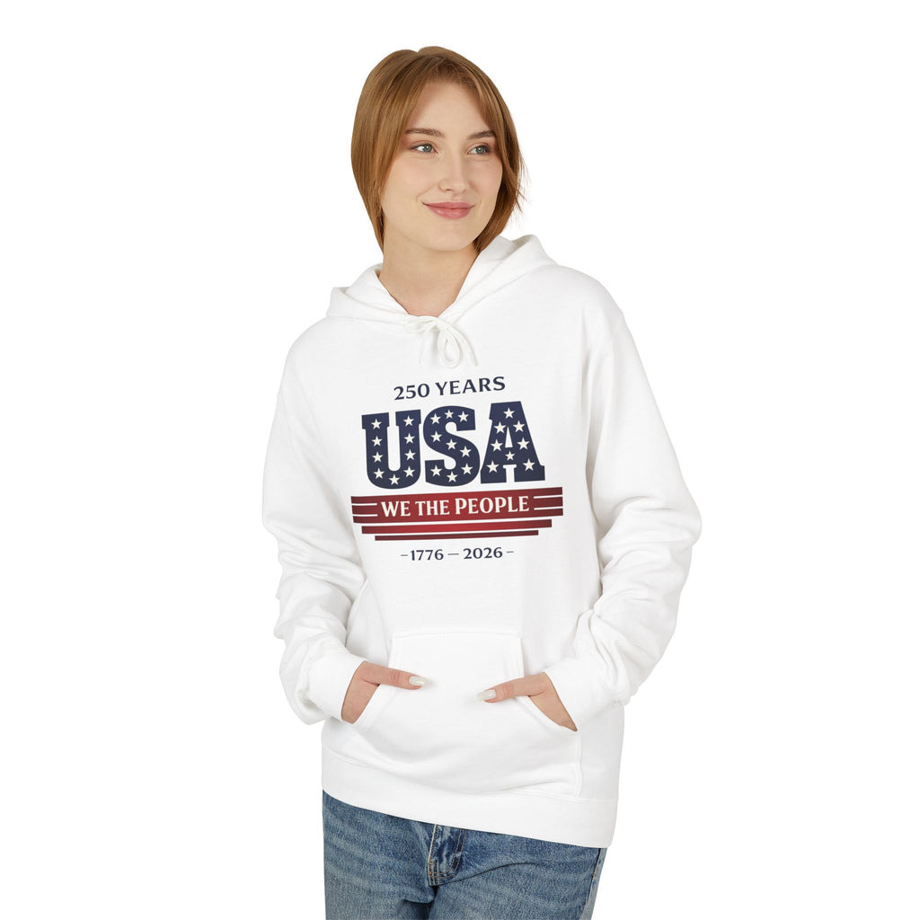 USA 250 Years Hoodie – "We the People" 1776-2026 Patriotic Sweatshirt