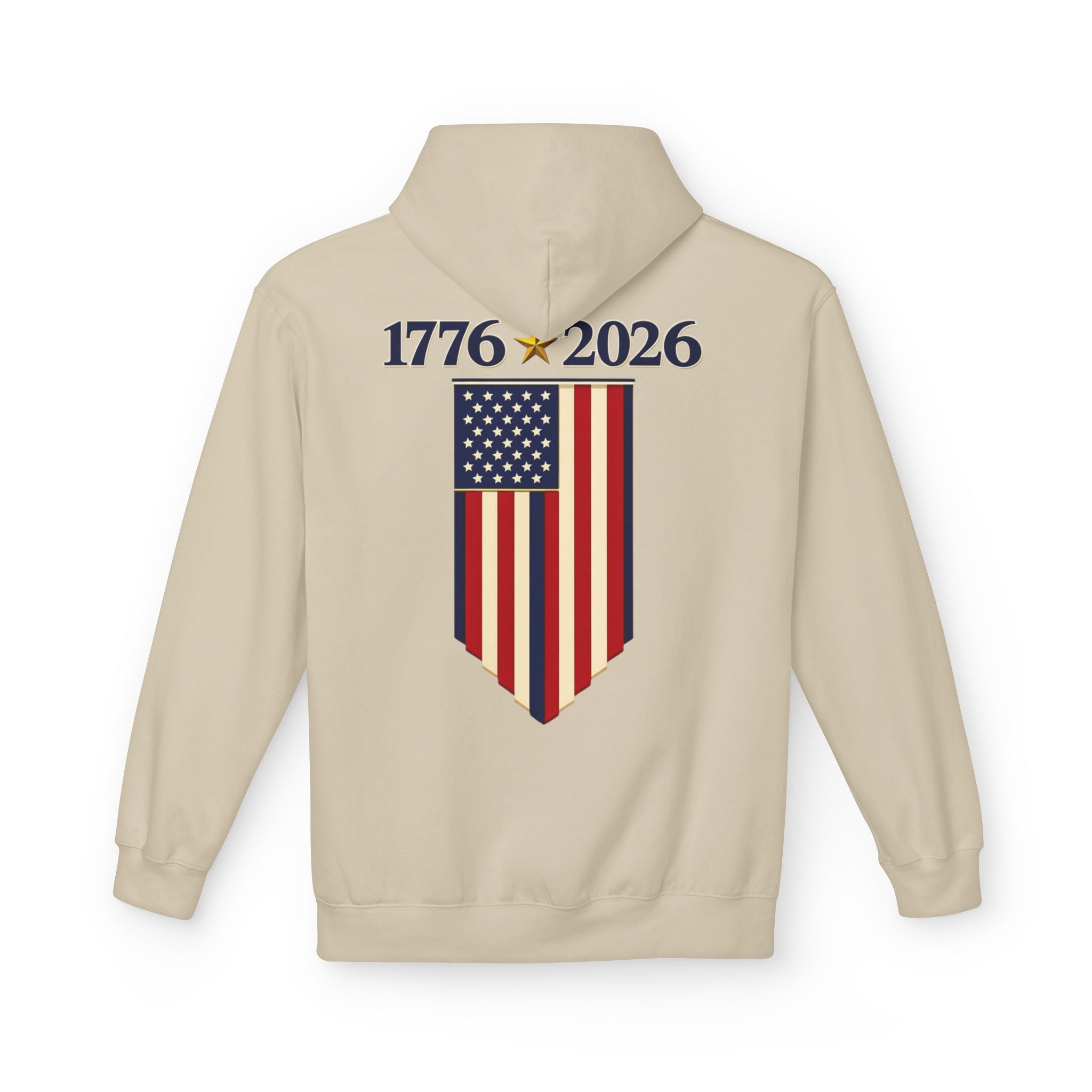 1776–2026 American Flag Hoodie — 250th Independence Anniversary Sweatshirt