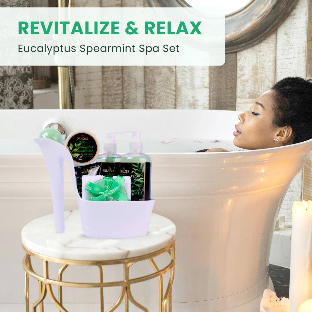 Gift for Mom  8 Pc Eucalyptus Spa Set, Gift Set for Women