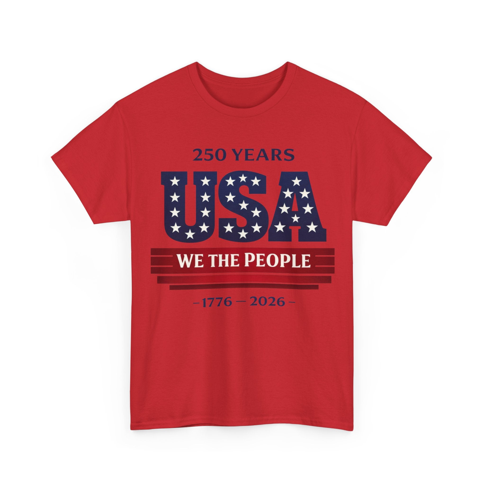 USA 250 Years T-Shirt - "We The People" 1776–2026 Patriotic Tee