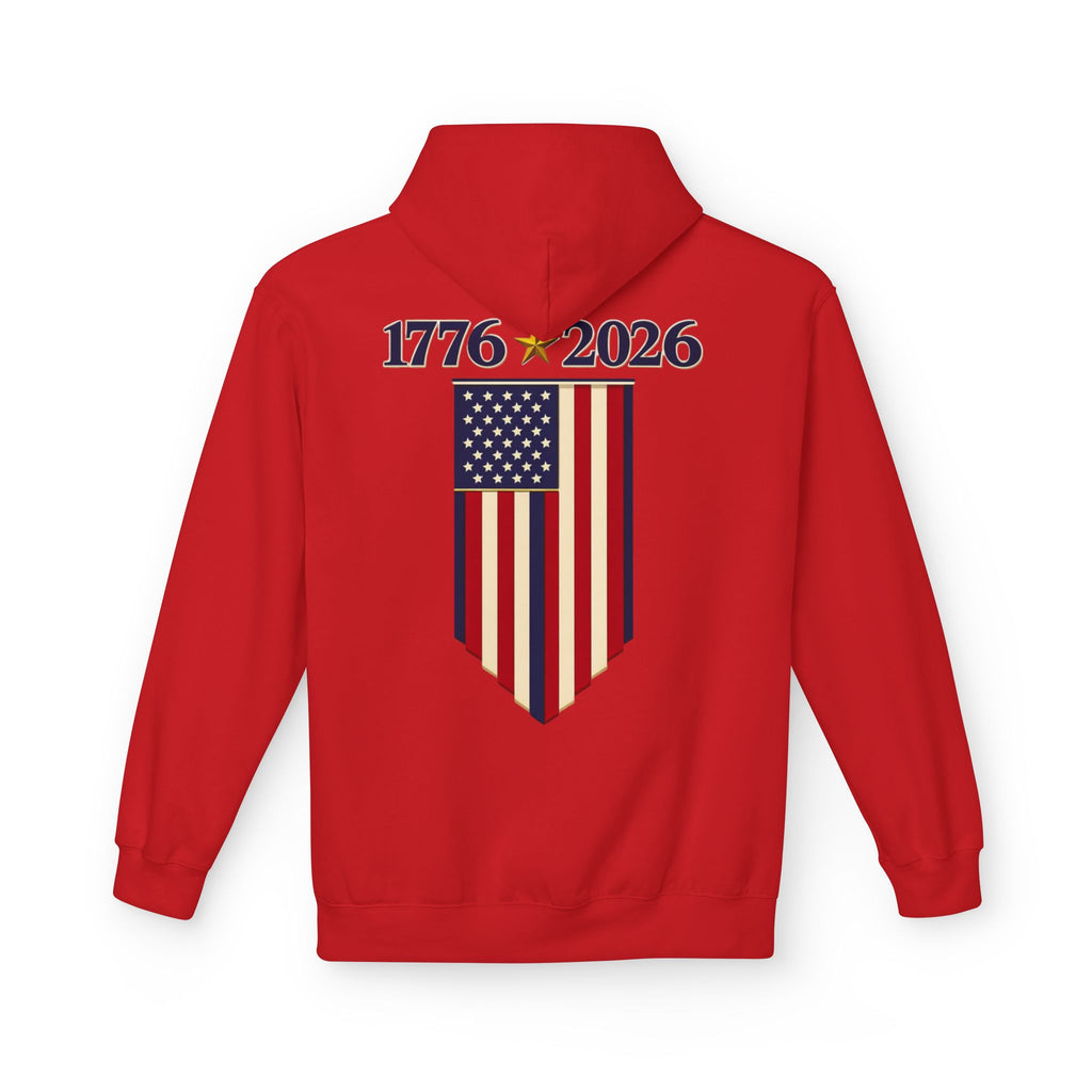 1776–2026 American Flag Hoodie — 250th Independence Anniversary Sweatshirt