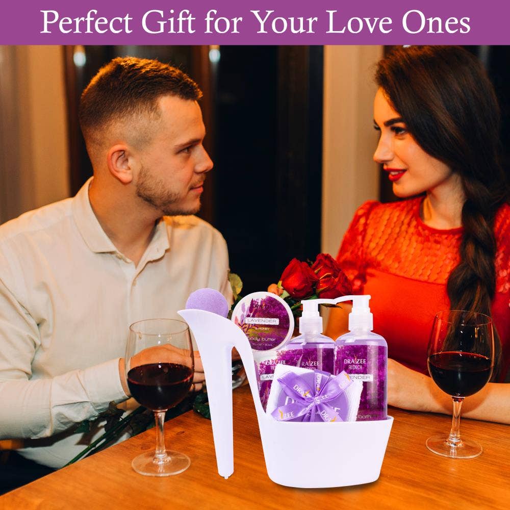 Gift for Mom 8 Pc Lavender Spa Gift Set, Gift Set For Women