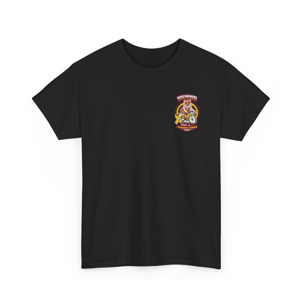 Hogfarmers Pedal for Pediatric Cancer 2026 Fundraiser T-Shirt
