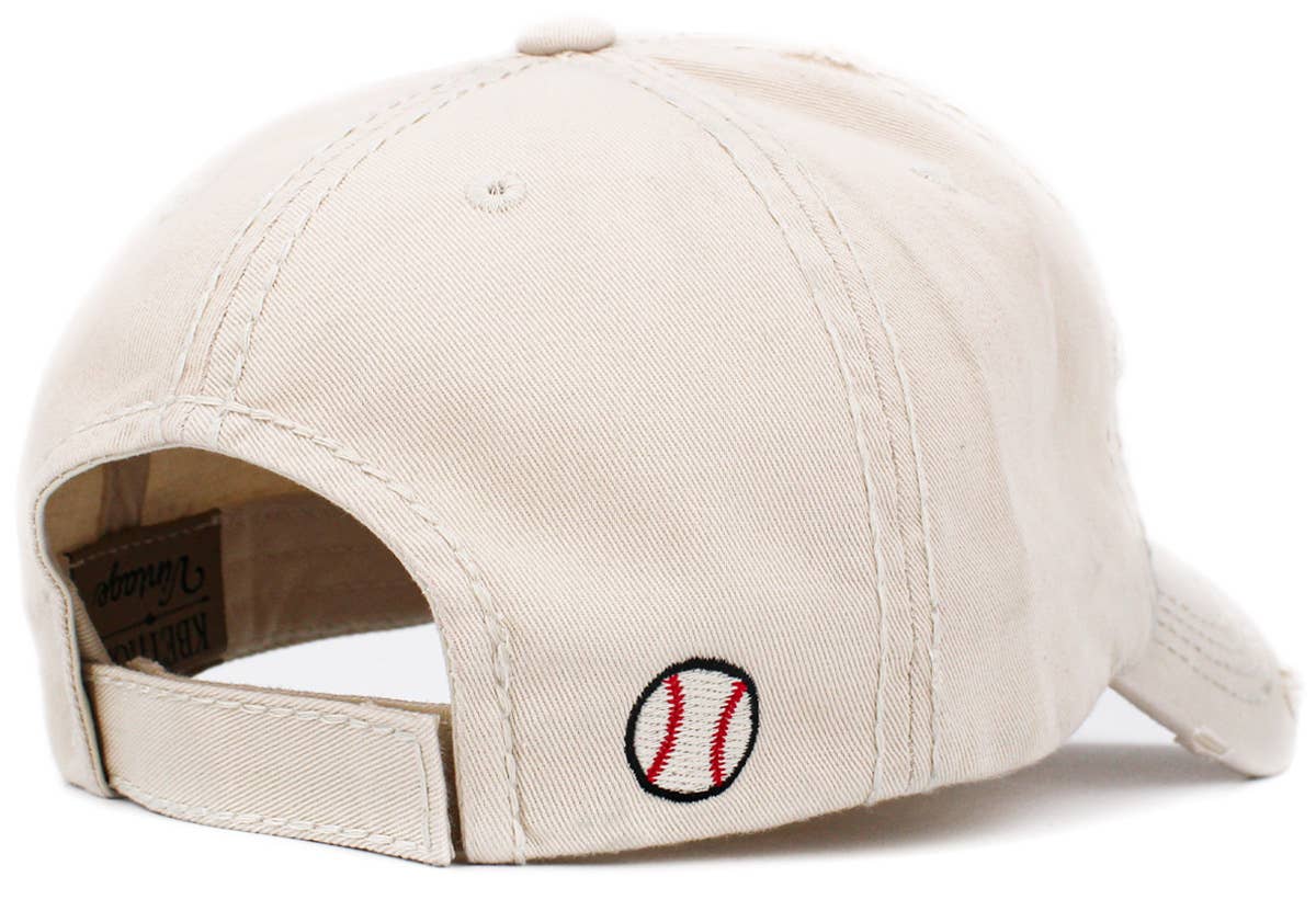 Baseball Mom Washed Vintage Ballcap