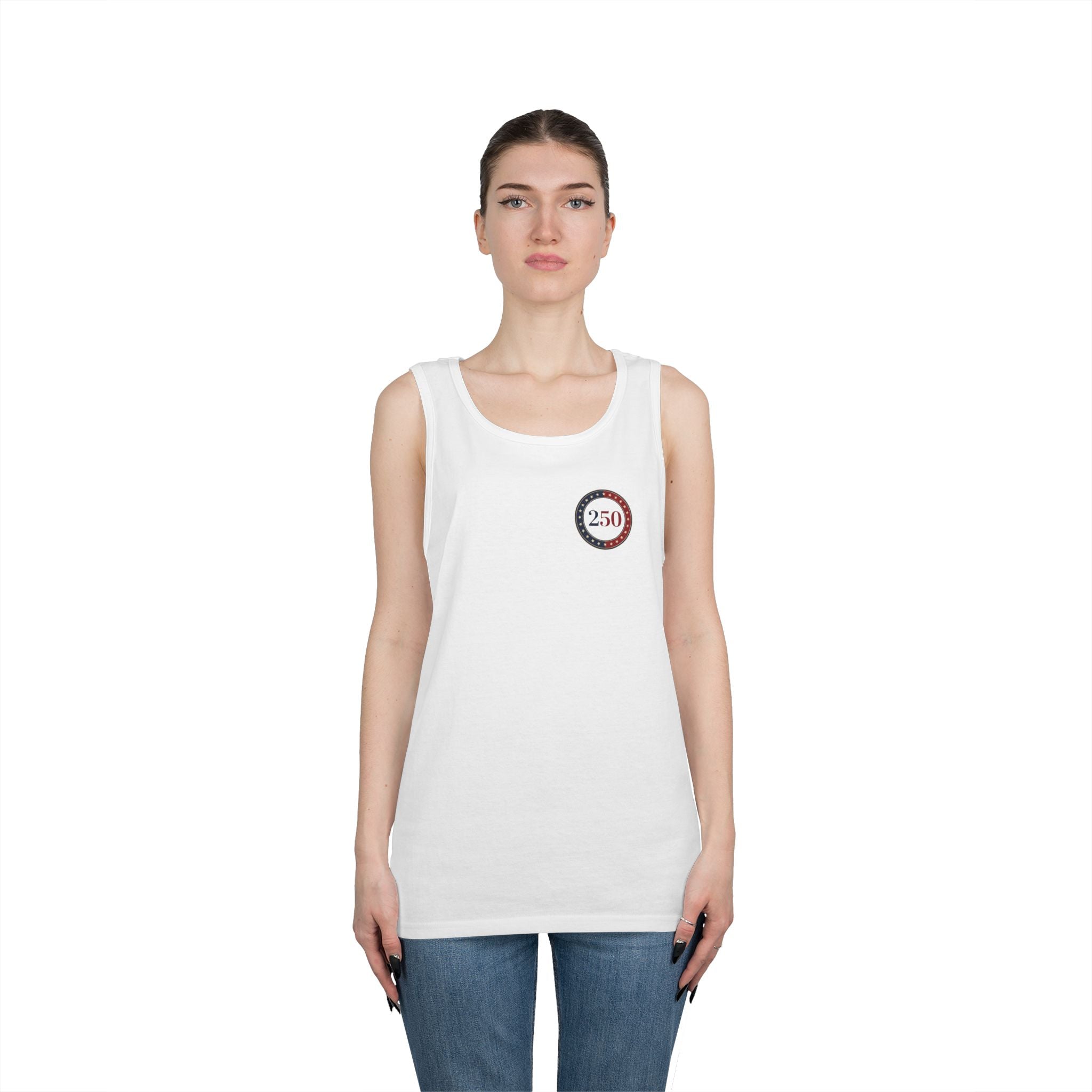 1776–2026 American Flag Tank Top — 250th USA Anniversary Patriotic Tank, Unisex