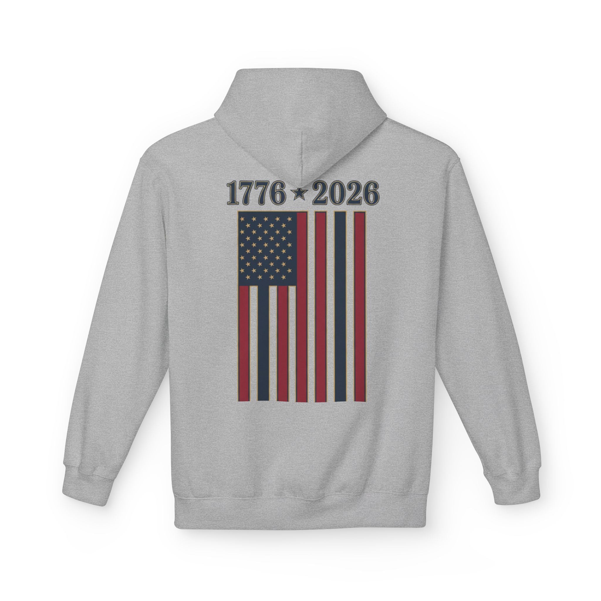 250th Anniversary American Flag Hoodie — 1776–2026 Patriotic USA Sweatshirt