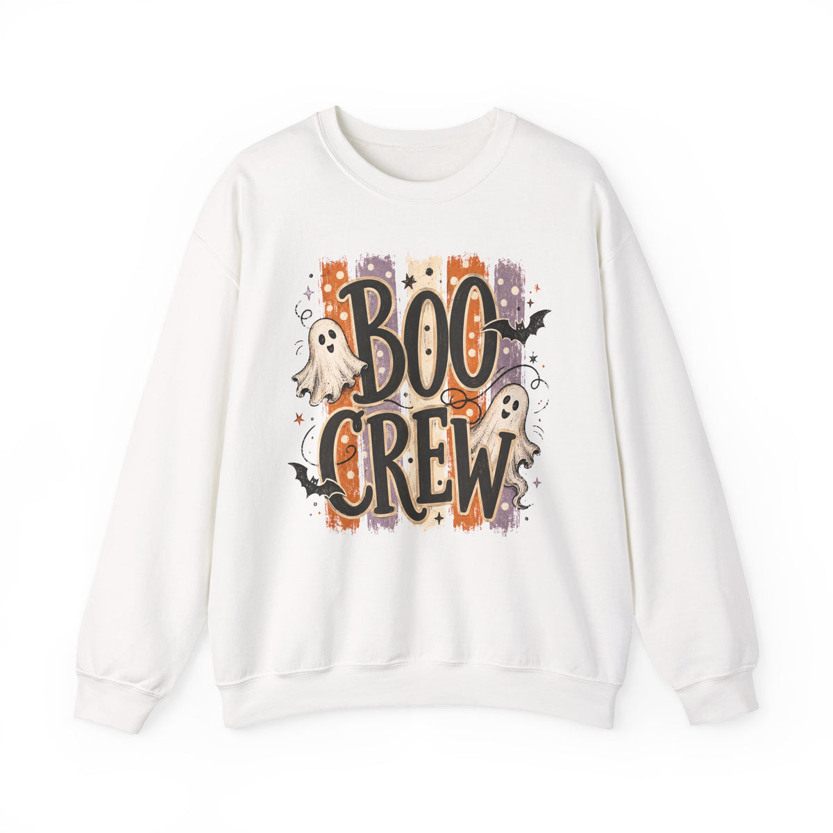 BOO CREW Halloween Sweatshirt – Vintage Ghost Graphic Crewneck