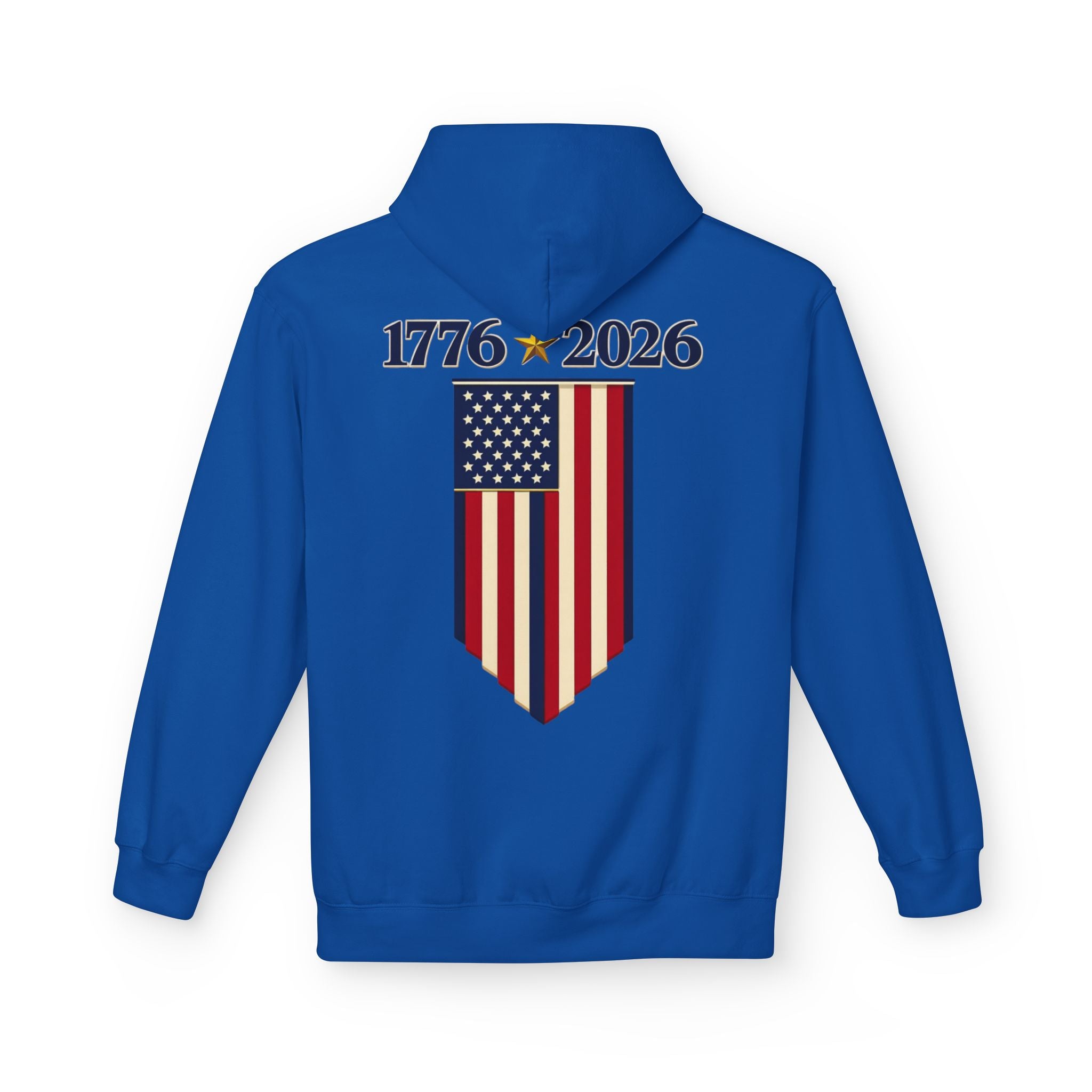 1776–2026 American Flag Hoodie — 250th Independence Anniversary Sweatshirt