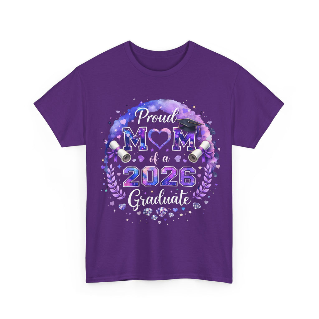 Proud Mom of a 2026 Graduate T-Shirt — Graduation Gift Tee