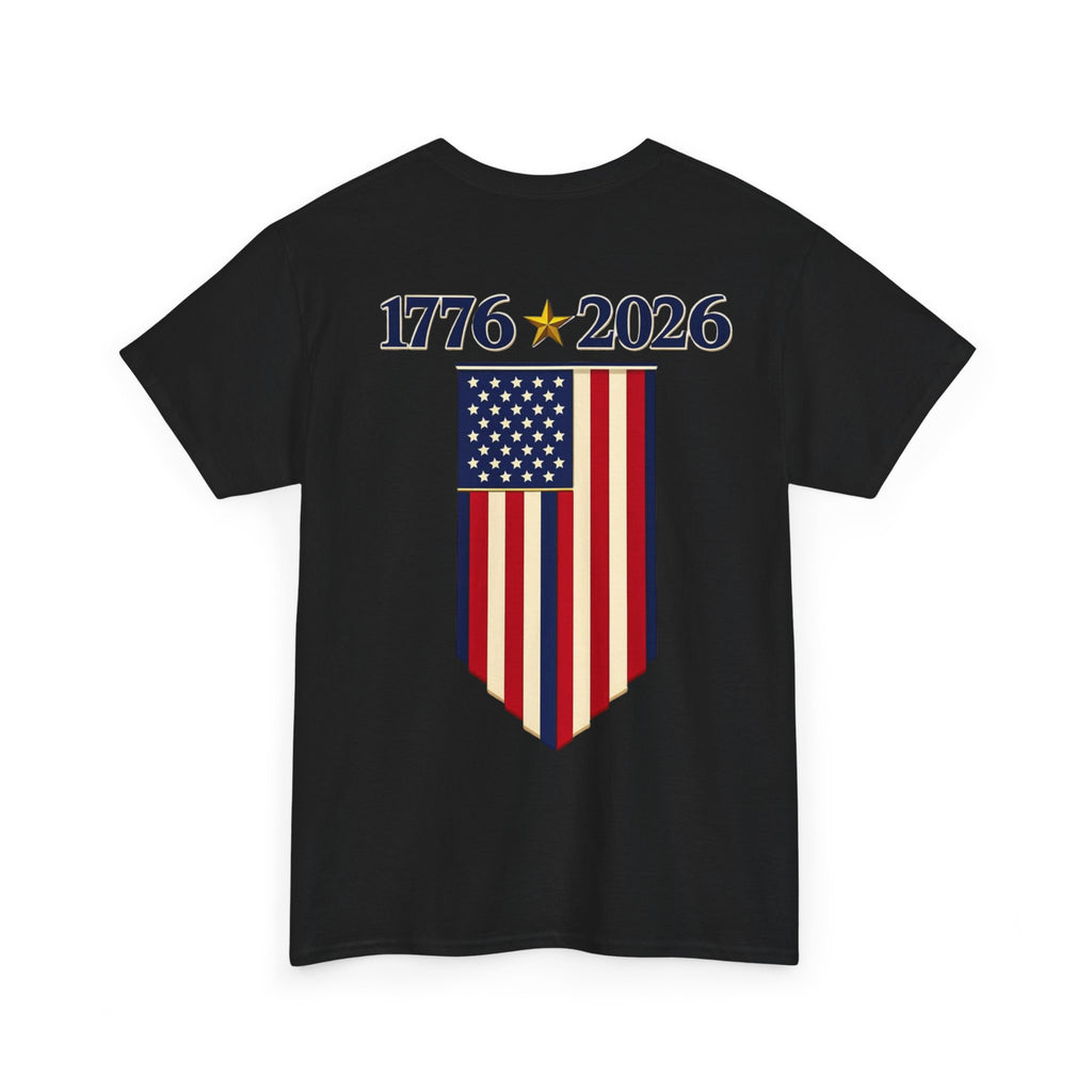 1776–2026 American Flag Anniversary Tee — Patriotic Independence Day Shirt
