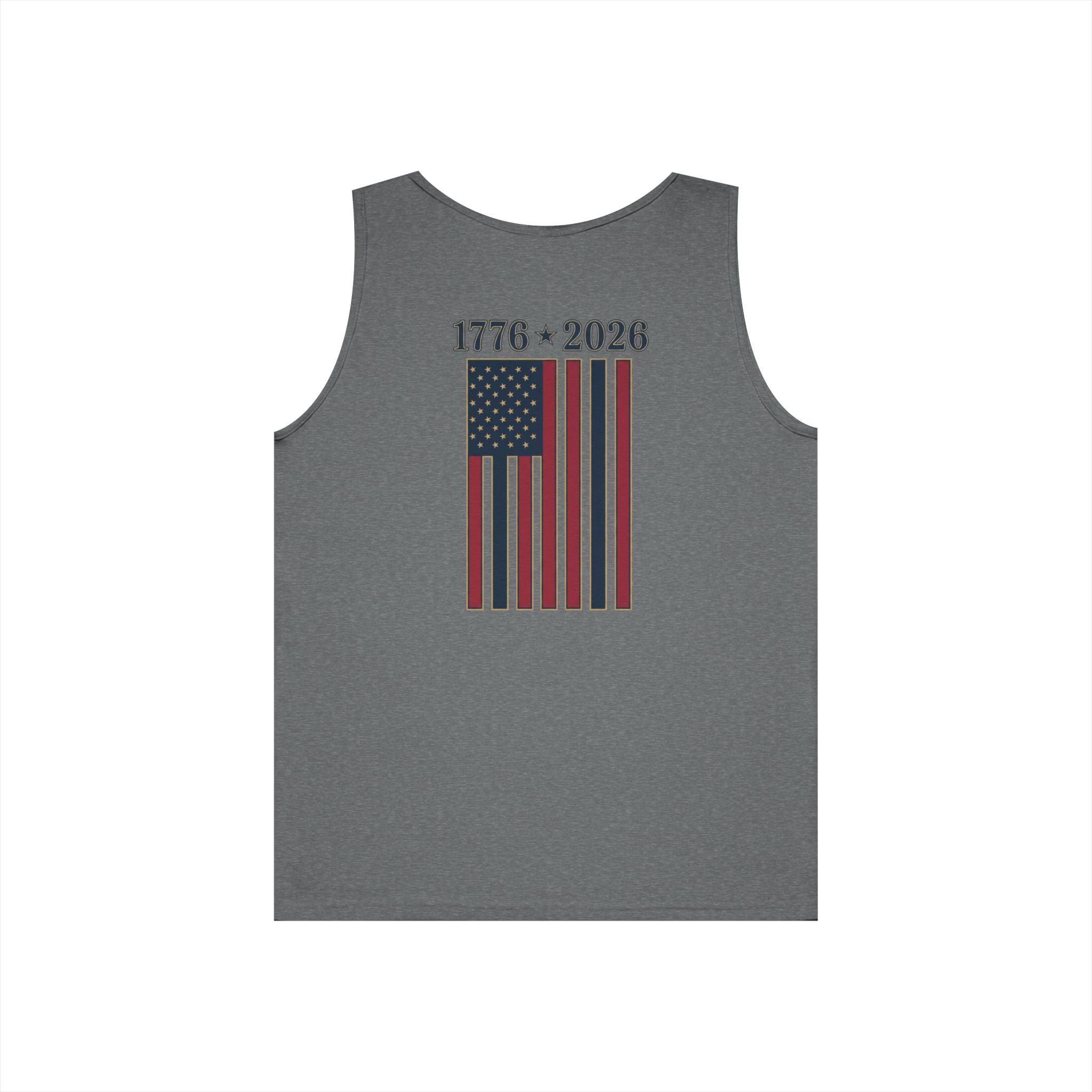 1776–2026 American Flag Tank Top — 250th USA Anniversary Patriotic Tank, Unisex