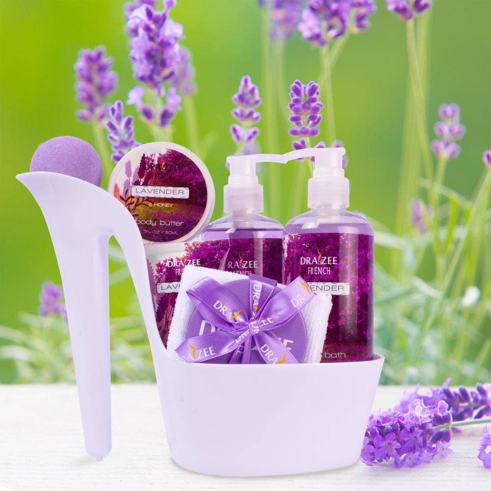 Gift for Mom 8 Pc Lavender Spa Gift Set, Gift Set For Women