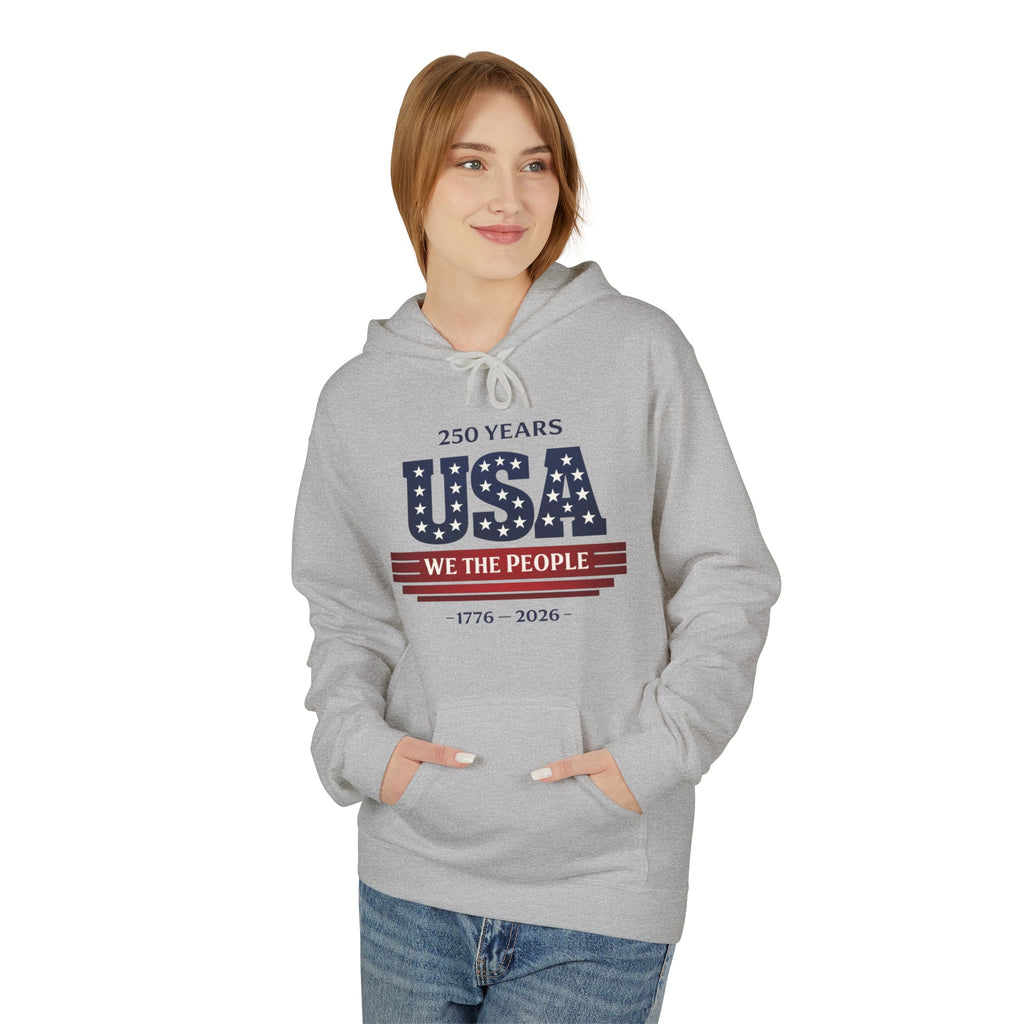 USA 250 Years Hoodie – "We the People" 1776-2026 Patriotic Sweatshirt