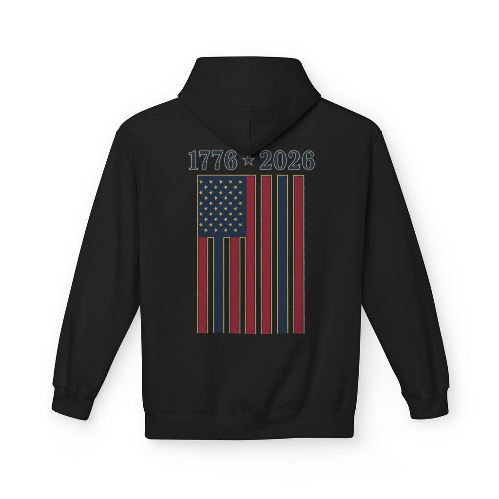 250th Anniversary American Flag Hoodie — 1776–2026 Patriotic USA Sweatshirt